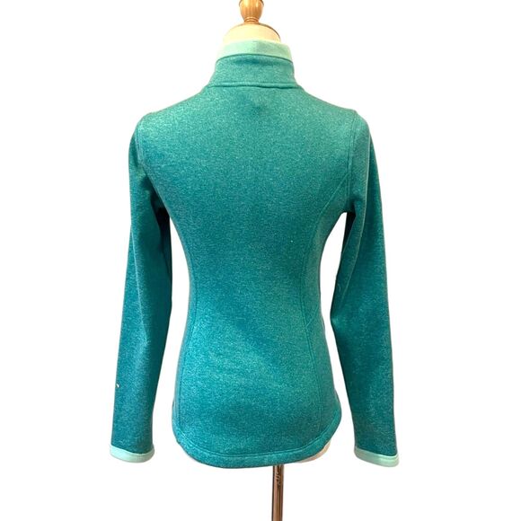 The North Face Agave Women's Fleece Full Zip Soft Jacket Aqua Green-Blue XS - Picture 3 of 13